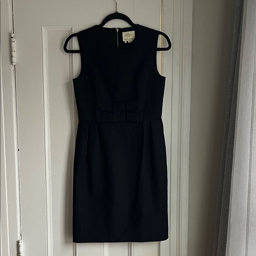 Kate Spade Black Sleeveless Dress w Bow Detail